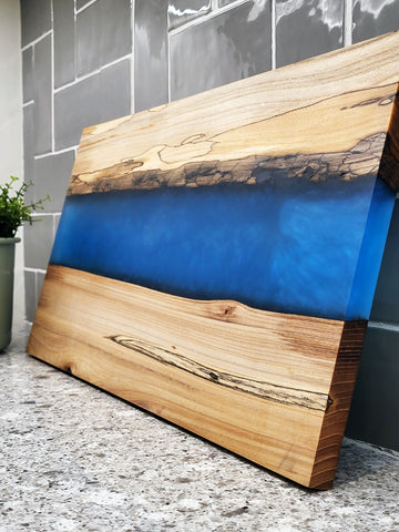 Epoxy Live-Edge River Board